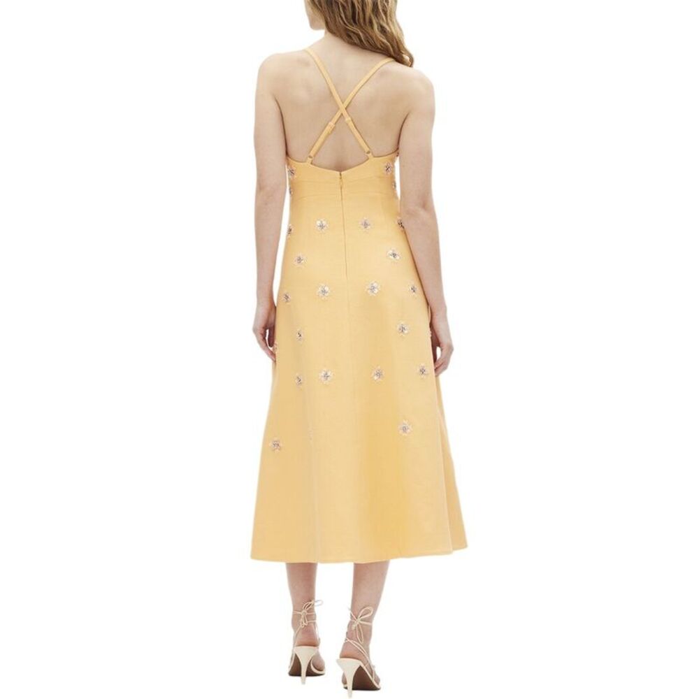 Tanya Taylor Womens  Hendrix Dress, Orange - Picture 2 of 3